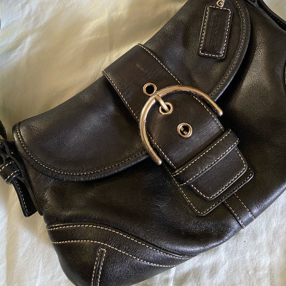 Coach Leather Soho Hobo Shoulder Handbag/Purse